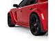Mud Flaps; Front and Rear; Gloss Carbon Fiber Vinyl (20-23 Charger Widebody)