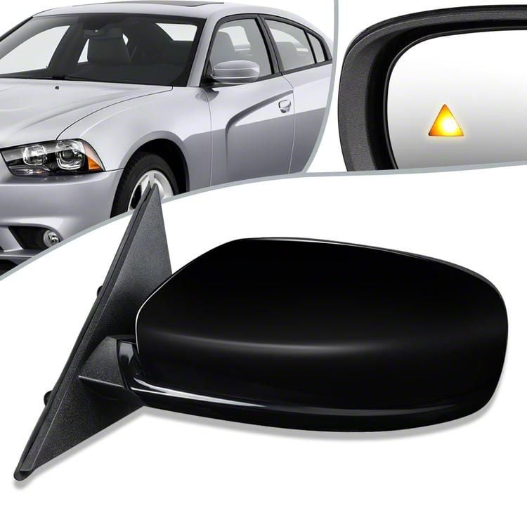 Charger Powered Heated Mirrors with Blind Spot Detection (11-19 Charger) -  Free Shipping