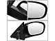 OE Style Powered Heated Side Mirror; Black; Passenger Side (06-10 Charger)