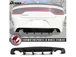 OE Style Rear Diffuser; Matte Black (15-23 Charger SRT, Excluding Widebody; 17-18 Charger Daytona, R/T 392; 19-23 Charger GT, Scat Pack, R/T, Excluding Widebody)