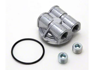 Oil Bypass Adapter; 90-Degrees; 22mm x 1.50 Threads (17-21 5.7L HEMI Charger)