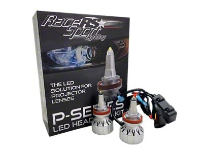 P-Series Projector Perfect Beam 60-Watt LED Headlight Bulbs; High Beam; 9005 (06-14 Charger)