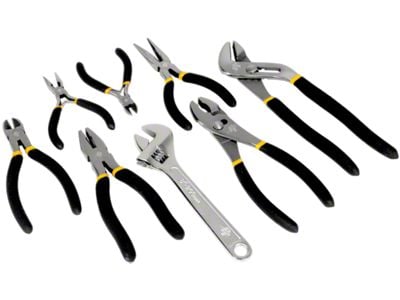 Pliers and Wrench Mixed Set; 8-Piece Set