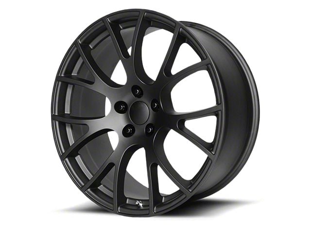 PR161 Matte Black Wheel; Rear Only; 20x10 (11-23 RWD Charger)