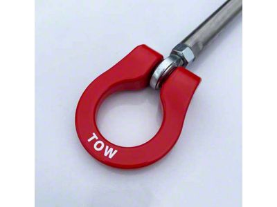 Premium Stealth Tow Hook with Black D-Ring; Rear (15-23 Charger)