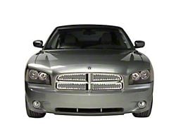 Putco Punch Design Upper Overlay Grilles; Polished (06-10 Charger)