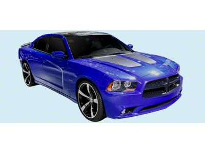 R/T Daytona Style Hood and Quarter Panel Decals; Matte Black (11-14 Charger R/T)