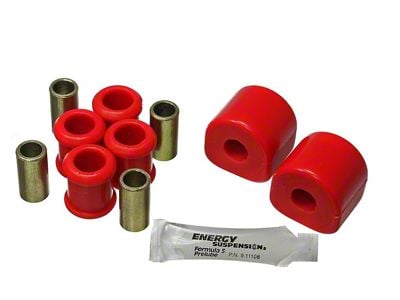 Rear Sway Bar Bushings with End Link Bushings; 14mm; Red (06-23 Charger)