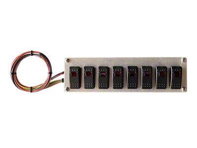 American Autowire Rocker Switch Panel; 8-Position (Universal; Some Adaptation May Be Required)