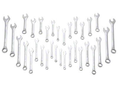 SAE and Metric Wrench Set; 32-Piece Set
