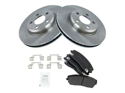 Semi-Metallic Brake Rotor and Pad Kit; Front (09-18 Charger w/ 12.60-Inch Rotors)
