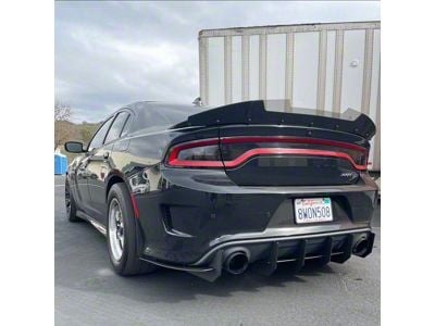 Stealth Assault Wicker Bill; Polished (15-19 Charger SRT Hellcat; 15-23 Charger Daytona, Scat Pack, SRT 392; 20-23 Charger Widebody, Excluding SRT Hellcat)