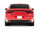 SXT Style Rear Diffuser; Matte Black (15-18 Charger R/T; 15-23 Charger SE, SXT w/ Round Exhaust Tips)