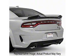 V1R Wicker Bill Rear Spoiler; Satin Black Ice Vinyl (15-23 Charger)