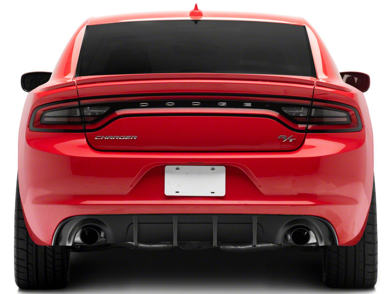 Charger V3R Style Rear Diffuser; Matte Black (15-23 Charger R/T, SXT ...