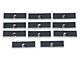 V3R Style Rear Window Louvers; Matte Black (11-23 Charger)