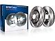 Vented Brake Rotor and Pad Kit; Front (06-11 RWD V6 Charger w/ Single Piston Front Calipers)