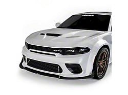 VR2 Front Bumper Lip Splitter; Carbon Flash Metallic Vinyl (20-23 Charger Widebody)