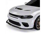 VR2 Front Bumper Lip Splitter; Textured Black (20-23 Charger Widebody)