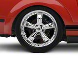 Shelby Razor Chrome Wheel; Rear Only; 20x10 (05-09 Mustang)