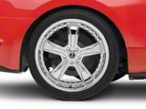 Shelby Razor Chrome Wheel; Rear Only; 20x10 (15-23 Mustang GT, EcoBoost, V6)