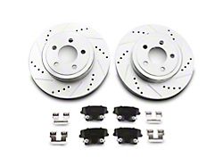 C&L Super Sport Brake Rotor and Pad Kit; Rear (06-23 Charger AWD SE, AWD SXT, Daytona, GT & R/T w/ Dual Piston Front Calipers)