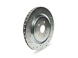 C&L Super Sport Cross-Drilled and Slotted Rotors; Rear Pair (10-15 Camaro SS; 12-24 Camaro ZL1)