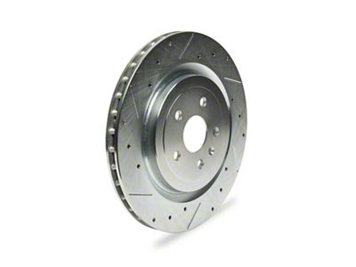 C&L Super Sport Cross-Drilled and Slotted Rotors; Rear Pair (10-15 Camaro SS; 12-24 Camaro ZL1)