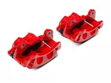 C&L Performance Series Front Brake Calipers; Red (11-14 Mustang GT w/o Performance Pack)