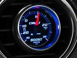 Auto Meter Cobalt Series 2-1/16-Inch Boost/Vacuum Gauge; 30 inHG / 30 PSI; Mechanical (Universal; Some Adaptation May Be Required)