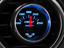 Auto Meter Cobalt Series 2-1/16-Inch Transmission Temperature Gauge; 100-250 Fahrenheit (Universal; Some Adaptation May Be Required)