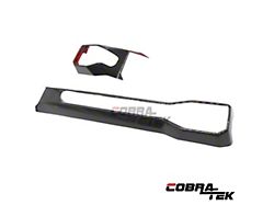 Cobra-Tek 2-Piece Dashboard Interior Trim Set; Dry Carbon Fiber (24-25 Mustang)