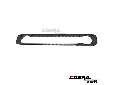 Cobra-Tek Center Lower Dashboard Trim; Dry Carbon Fiber (2024 Mustang)