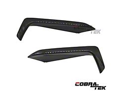 Cobra-Tek Front Bumper Grille Trim; Dry Carbon Fiber (2024 Mustang EcoBoost)