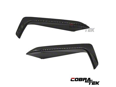 Cobra-Tek Front Bumper Grille Trim; Dry Carbon Fiber (24-25 Mustang EcoBoost)