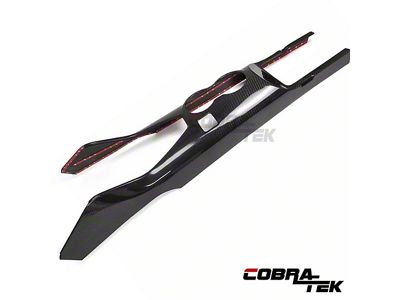 Cobra-Tek Shifter Console Trim; Dry Carbon Fiber (24-25 Mustang)