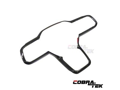 Cobra-Tek Steering Wheel Trim; Dry Carbon Fiber (2024 Mustang)