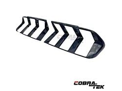 Cobra-Tek Tail Light Trim; Dry Carbon Fiber (24-25 Mustang)