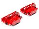 C&L Performance Series Front and Rear Brake Calipers; Red (12-20 Charger AWD SXT, Daytona, GT & R/T w/ Dual Piston Front Calipers)