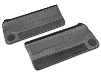 OPR Convertible Door Panels for Power Windows; Smoke Gray (87-93 Mustang Convertible)