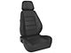 Corbeau Sport Reclining Seats with Double Locking Seat Brackets; Black Leather (10-14 Mustang)