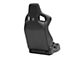 Corbeau Sportline RRB Reclining Seats with Double Locking Seat Brackets; Black Vinyl/Carbon Vinyl (10-14 Mustang)