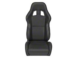 Corbeau A4 Racing Seats with Seat Heater; Black Leather; Pair (Universal; Some Adaptation May Be Required)