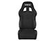 Corbeau A4 Racing Seats with Seat Heater; Black Suede; Pair (Universal; Some Adaptation May Be Required)