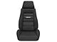 Corbeau GTS II Reclining Seats with Double Locking Seat Brackets; Black Cloth (16-24 Camaro)