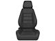Corbeau Sport Reclining Seats with Double Locking Seat Brackets; Black Leather (16-24 Camaro)