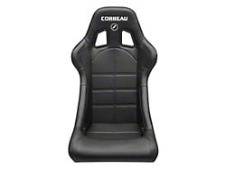 Corbeau Sportline RRS Reclining Seats; Black Vinyl/Carbon Vinyl; Pair (Universal; Some Adaptation May Be Required)