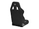 Corbeau A4 Racing Seats with Seat Heater and Inflatable Lumbar; Black Cloth; Pair (Universal; Some Adaptation May Be Required)