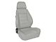 Corbeau Sport Reclining Seats with Inflatable Lumbar; Gray Vinyl; Pair (Universal; Some Adaptation May Be Required)