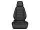 Corbeau Sport Reclining Seats with Seat Heater; Black Leather; Pair (Universal; Some Adaptation May Be Required)